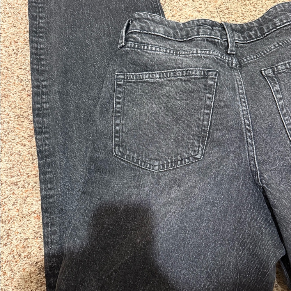 Women's Straight Leg Black Jeans - Picture 3 of 3